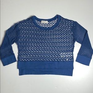 Abercrombie & Fitch Crochet Lace Crop Top Small